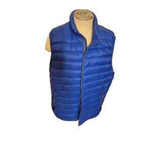32 Degrees Heat Mens Puffer Vest Down Puffer Vest Blue Sz 2XL